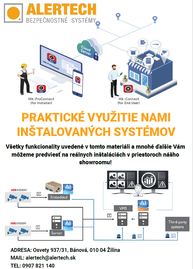 Praktické využitie kamerových, prístupových a alarmových systémov a videovrátnikov